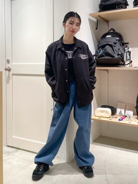 西端真由さん（レディース・158cm）の春コーディネート