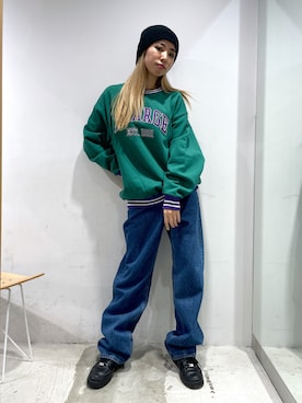 西端真由さん（レディース・158cm）の秋コーディネート