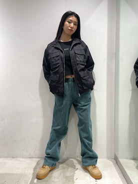 西端真由さん（レディース・158cm）の冬コーディネート