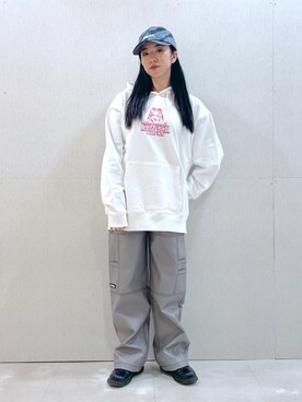 西端真由さん（レディース・158cm）の冬コーディネート
