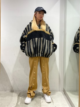 西端真由さん(レディース・158cm)の冬コーディネート