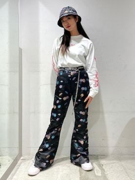 西端真由さん（レディース・158cm）の夏コーディネート