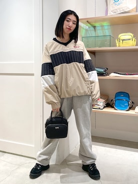 西端真由さん（レディース・158cm）の春コーディネート