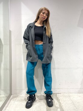 「海外」｜西端真由さん（レディース・158cm）の秋コーディネート