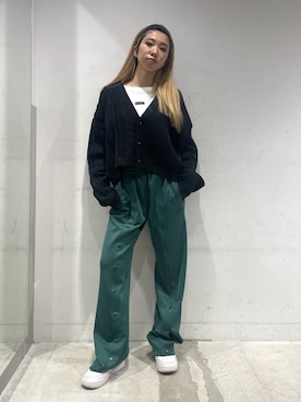 西端真由さん(レディース・158cm)の冬コーディネート