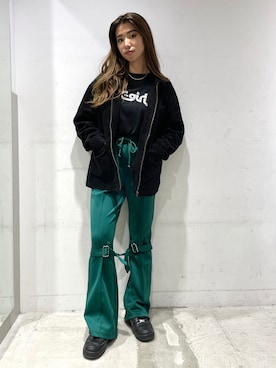 西端真由さん(レディース・158cm)の秋コーディネート