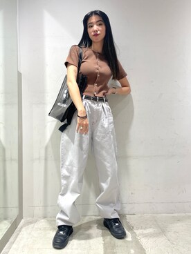 西端真由さん（レディース・158cm）の夏コーディネート