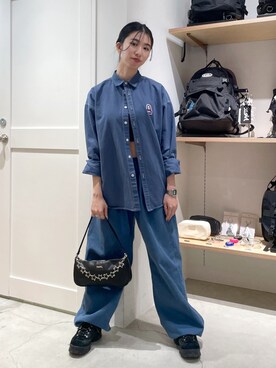 西端真由さん（レディース・158cm）の春コーディネート