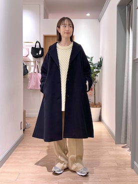 「LOWRYS FARM（ローリーズファーム）のアイテム（チェスターコート）」を使った、y_nさん（レディース・163cm）の冬コーディネート