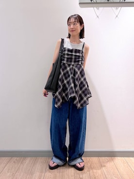 「BAYFLOW」｜y_nさん（レディース・163cm）の夏コーディネート