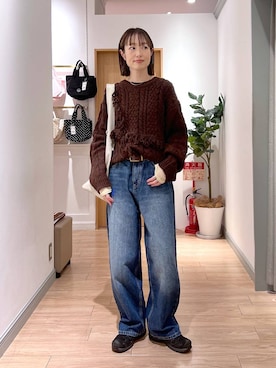 y_nさん(レディース・163cm)の冬コーディネート