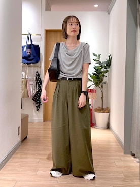 「アイテム（チョーカー）」を使った、y_nさん（レディース・163cm）の春コーディネート