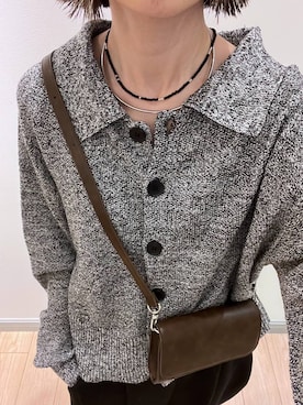 「LOWRYS FARM（ローリーズファーム）のステンレスフープチョーカー 127295（チョーカー、シルバー系）」を使った、y_nさん（レディース・163cm）の春コーディネート