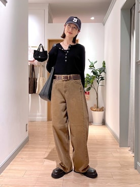 「LOWRYS FARM（ローリーズファーム）のアイテム（ベルト）」を使った、y_nさん（レディース・163cm）の秋コーディネート