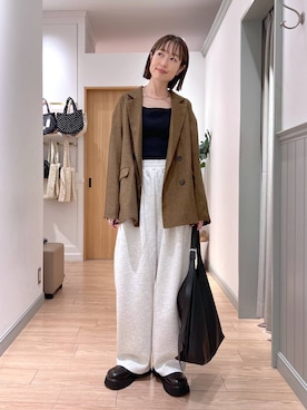 「アイテム（チョーカー）」を使った、y_nさん（レディース・163cm）の秋コーディネート