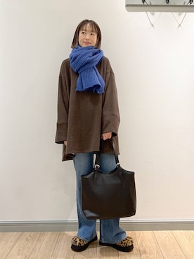 「LOWRYS FARM（ローリーズファーム）のアイテム（トートバッグ）」を使った、y_nさん（レディース・163cm）の秋コーディネート