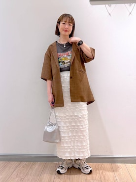 「若見え」｜「アイテム（その他アウター）」を使った、y_nさん（レディース・163cm）の春コーディネート