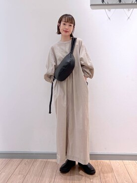 「アイテム（ワンピース/ドレス）」を使った、y_nさん（レディース・163cm・30代）の秋コーディネート