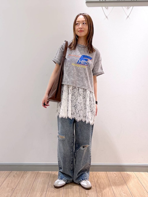 セール】ワイドストレートデニムパンツ 252605（デニムパンツ