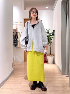 「アイテム（チョーカー）」を使った、y_nさん（レディース・163cm）の秋コーディネート