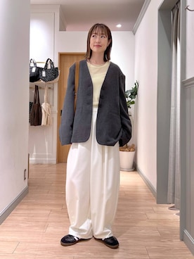 「アイテム（チョーカー）」を使った、y_nさん（レディース・163cm）の秋コーディネート