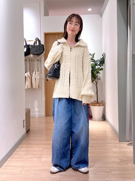 「アイテム（チョーカー）」を使った、y_nさん（レディース・163cm）の秋コーディネート