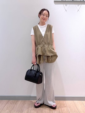 「LOWRYS FARM（ローリーズファーム）のステンレスフープチョーカー 127295（チョーカー）」を使った、y_nさん（レディース・163cm）の夏コーディネート