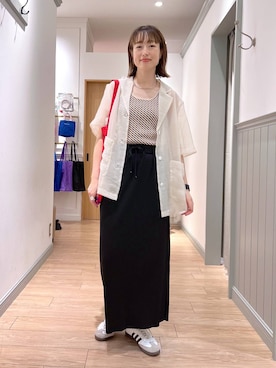 「アイテム（チョーカー）」を使った、y_nさん（レディース・163cm）の夏コーディネート