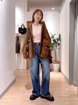 「LOWRYS FARM（ローリーズファーム）のアイテム（ベルト）」を使った、y_nさん（レディース・163cm）の秋コーディネート