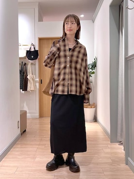 「アイテム（チョーカー）」を使った、y_nさん（レディース・163cm）の秋コーディネート