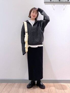 「アイテム（ワンピース/ドレス）」を使った、y_nさん（レディース・163cm・30代）の冬コーディネート