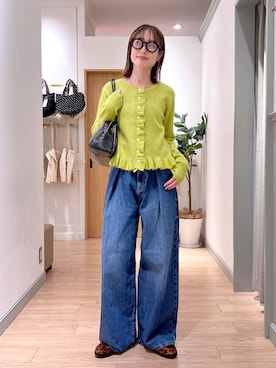 「LOWRYS FARM（ローリーズファーム）のアイテム（ベルト）」を使った、y_nさん（レディース・163cm）の秋コーディネート