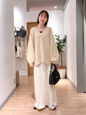 「アイテム（チョーカー）」を使った、y_nさん（レディース・163cm）の秋コーディネート