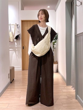 「LOWRYS FARM（ローリーズファーム）のステンレスフープチョーカー 127295（チョーカー、シルバー系）」を使った、y_nさん（レディース・163cm）の春コーディネート