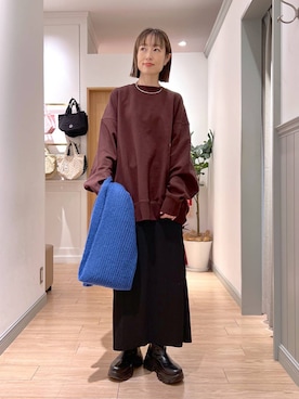 「アイテム（チョーカー）」を使った、y_nさん（レディース・163cm）の秋コーディネート