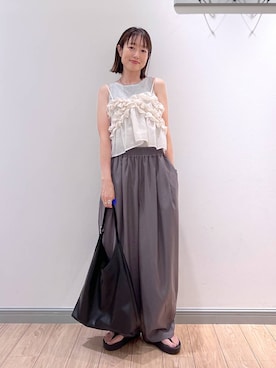 「BAYFLOW」｜y_nさん（レディース・163cm）の夏コーディネート