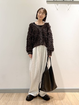 「アイテム（チョーカー）」を使った、y_nさん（レディース・163cm）の秋コーディネート