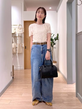 「アイテム（チョーカー）」を使った、y_nさん（レディース・163cm）の夏コーディネート