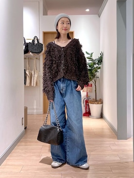 「アイテム（チョーカー）」を使った、y_nさん（レディース・163cm）の秋コーディネート