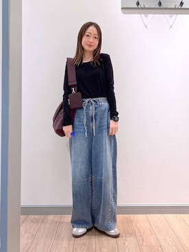 「LOWRYS FARM（ローリーズファーム）のLFポーチツキショルダー 284037（ショルダーバッグ）」を使った、y_nさん（レディース・163cm）の春コーディネート