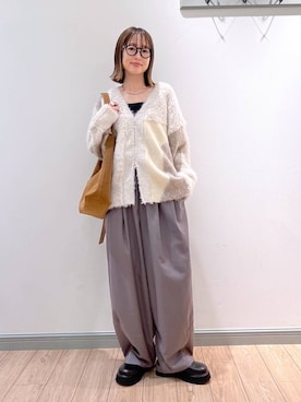 「アイテム（チョーカー）」を使った、y_nさん（レディース・163cm）の秋コーディネート