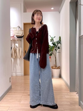 「アイテム（チョーカー）」を使った、y_nさん（レディース・163cm）の夏コーディネート