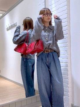 「LOWRYS FARM（ローリーズファーム）のアイテム（ベルト）」を使った、y_nさん（レディース・163cm）の秋コーディネート