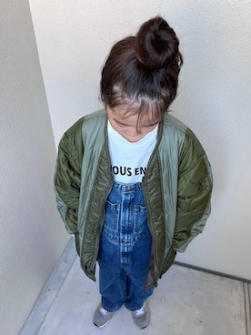 「アイテム（ブルゾン）」を使った、y_nさん（キッズ・136cm）の秋コーディネート