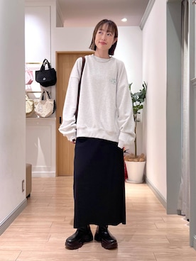 「アイテム（チョーカー）」を使った、y_nさん（レディース・163cm）の冬コーディネート