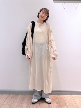 「アイテム（ワンピース/ドレス）」を使った、y_nさん（レディース・163cm・30代）の春コーディネート