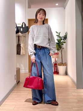 「LOWRYS FARM（ローリーズファーム）のアイテム（ベルト）」を使った、y_nさん（レディース・163cm）の秋コーディネート