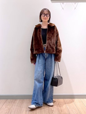 「アイテム（チョーカー）」を使った、y_nさん（レディース・163cm）の秋コーディネート