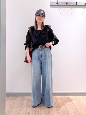 「アイテム（チョーカー）」を使った、y_nさん（レディース・163cm）の春コーディネート