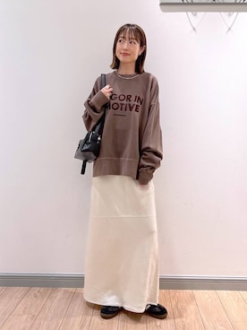 「アイテム（チョーカー）」を使った、y_nさん（レディース・163cm）の秋コーディネート